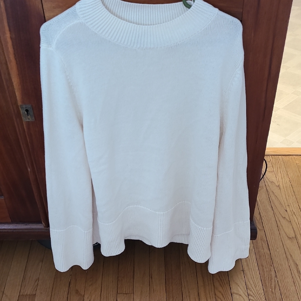 Ann Taylor Factory Cream Sweater, L